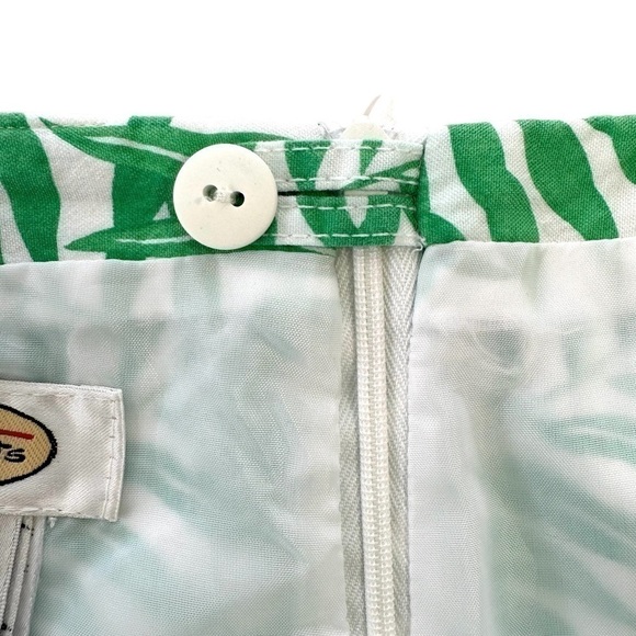 Talbots cropped pants, high waisted, in π―  cotton, tropical print - Picture 9 of 14